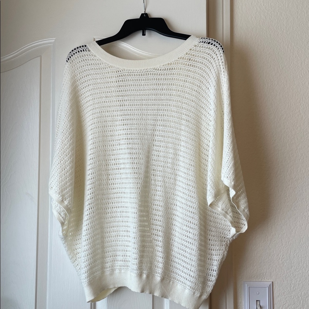 Pilcro Open Knit and Open Back Top